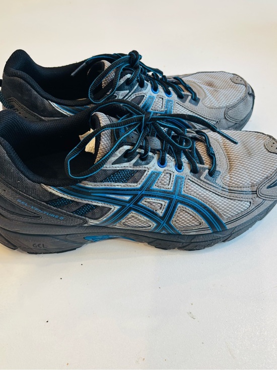 Asics Other - Asics Gel Venture 6 Men’s Gray and Blue Athletic Running Shoes size 11